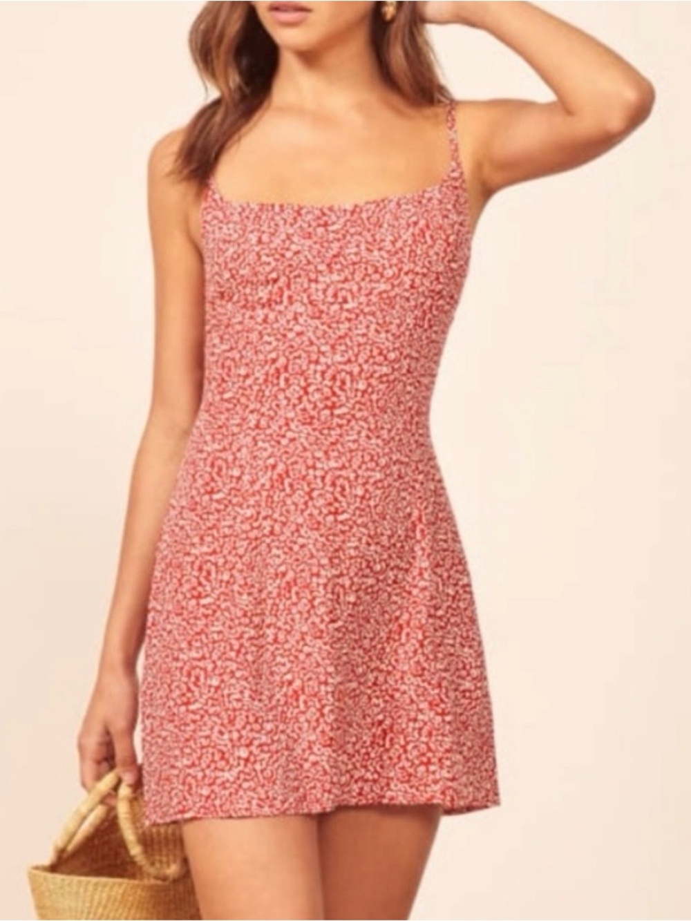 REFORMATION YASMIN MINI DRES